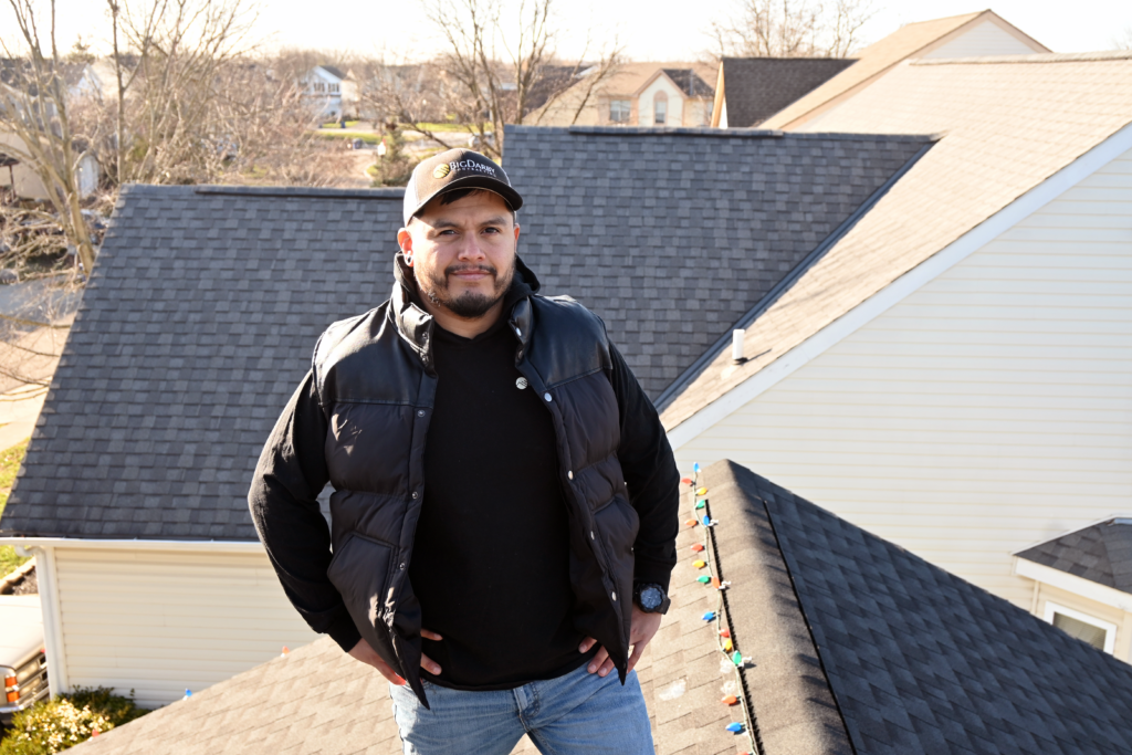 Juan Rico picture on a roof