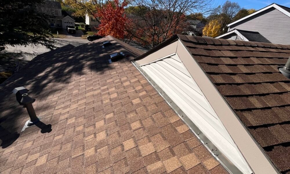 IMG_7650 back of the home tan home with new tan siding new brown roof galloway ohio royal building products siding